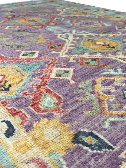 Canvello Fine hand Knotted Oushak Design Rug - 5' X 7'-4