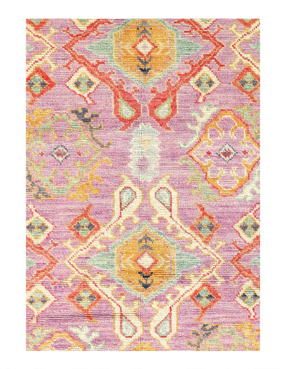 Canvello Fine hand Knotted Oushak Design Rug - 5' X 7'-1