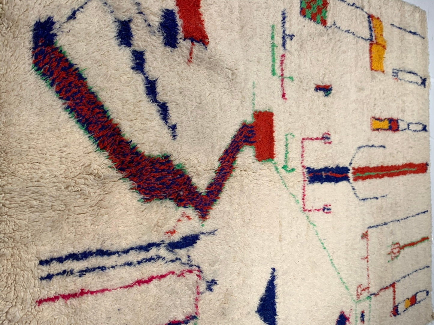 Canvello Fine Hand Knotted Vintage moroccon 6'8'' X 8'1''-2