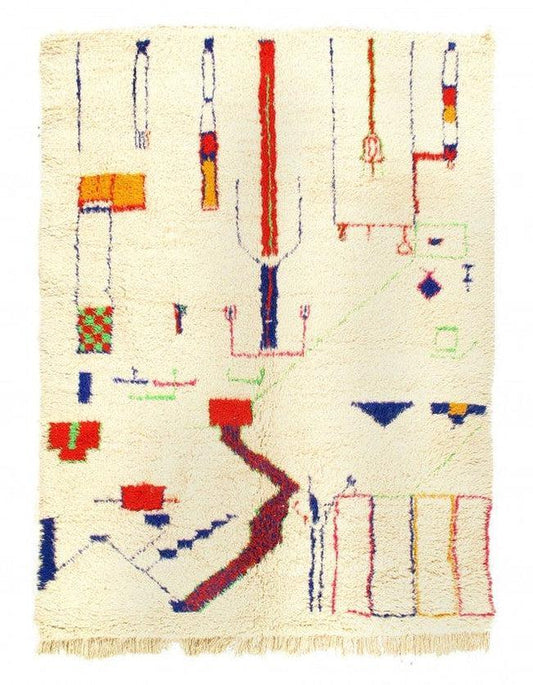 Canvello Fine Hand Knotted Vintage moroccon 6'8'' X 8'1''-0