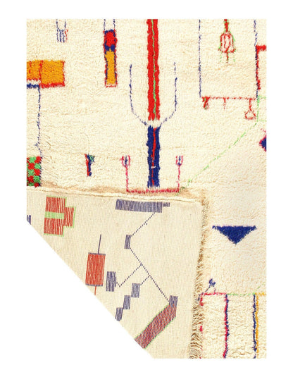 Canvello Fine Hand Knotted Vintage moroccon 6'8'' X 8'1''-1