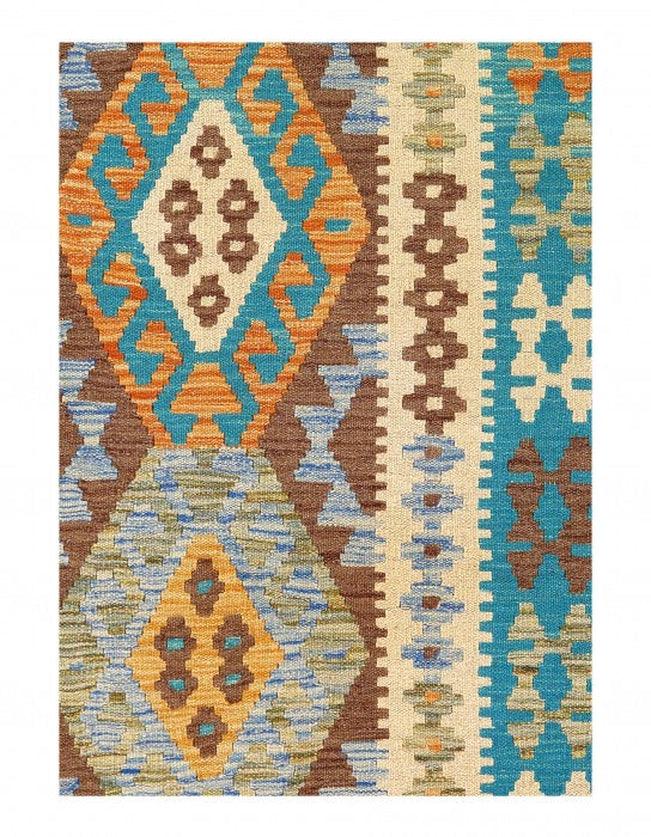 Canvello Flat weave kilim 3'6" X 4'11"-2