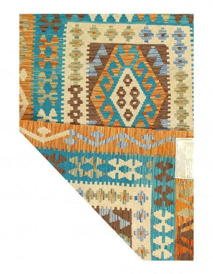Canvello Flat weave kilim 3'6" X 4'11"-1