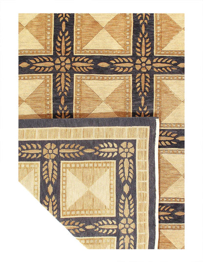 Canvello Hand-Knotted Modern Art Deco Rug - 8'2'' X 9'11''-2