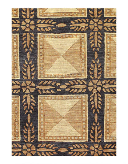 Canvello Hand-Knotted Modern Art Deco Rug - 8'2'' X 9'11''-1
