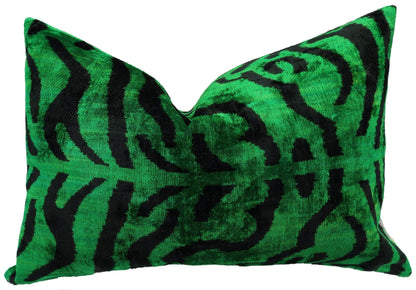 Canvello Handmade Luxury Dark Green Pillow for Couch | 16 x 24 in (40 x 60 cm)-0