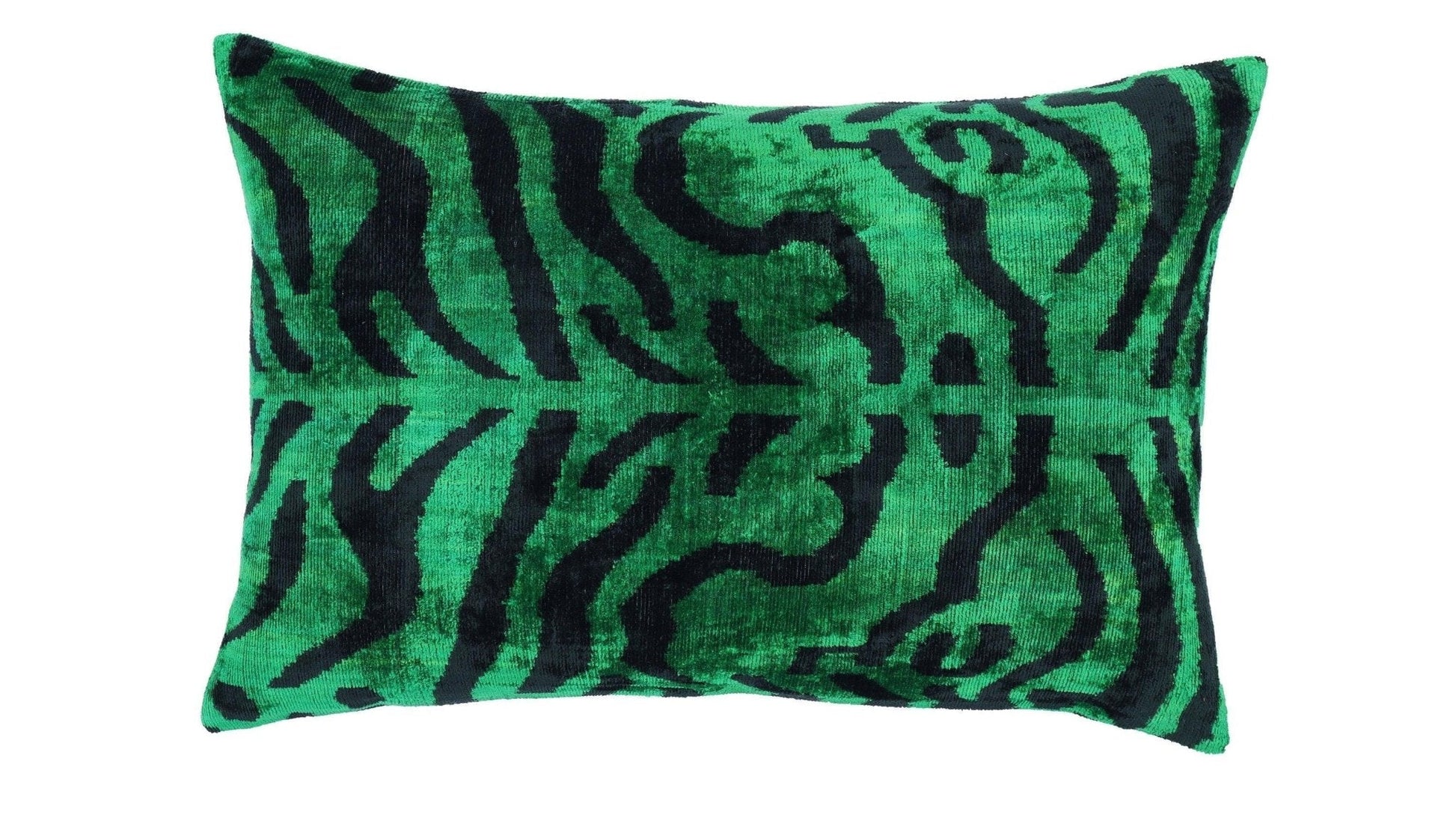 Canvello Handmade Luxury Dark Green Pillow for Couch | 16 x 24 in (40 x 60 cm)-1