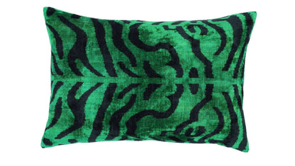 Canvello Handmade Luxury Dark Green Pillow for Couch | 16 x 24 in (40 x 60 cm)-1