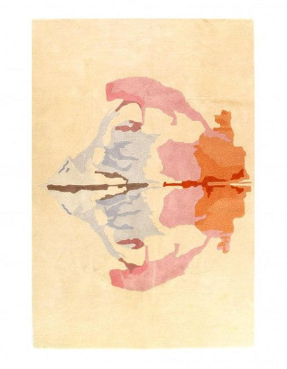 Canvello inkblot style Handtufted multicolor Rug - 6'8'' X 9'11''-0