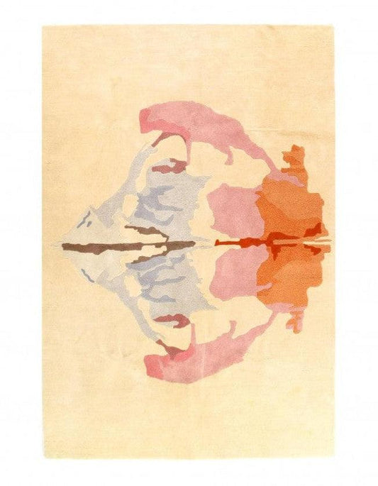 Canvello inkblot style Handtufted multicolor Rug - 6'8'' X 9'11''-0