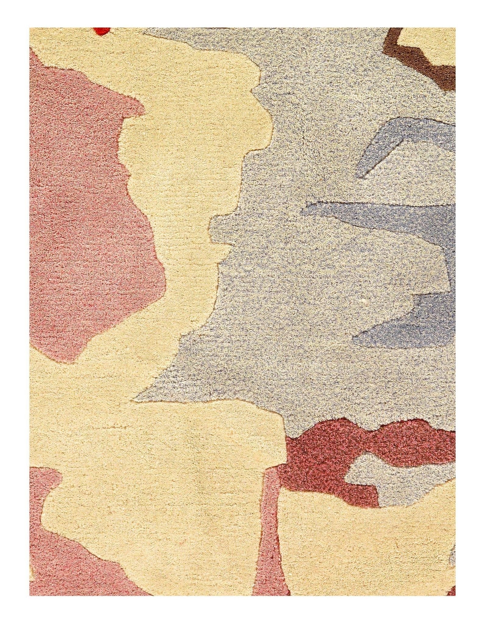 Canvello inkblot style Handtufted multicolor Rug - 6'8'' X 9'11''-1