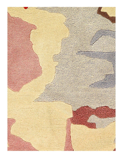 Canvello inkblot style Handtufted multicolor Rug - 6'8'' X 9'11''-1