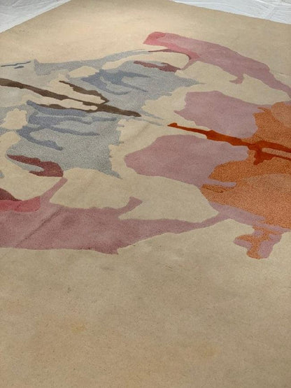 Canvello inkblot style Handtufted multicolor Rug - 6'8'' X 9'11''-3