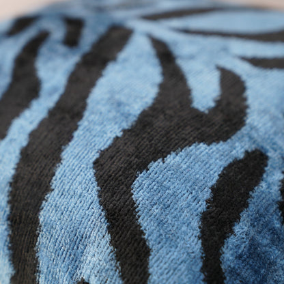 Canvello Luxury Blue Tiger Print Pillow for Couch - 16x16 inch-4