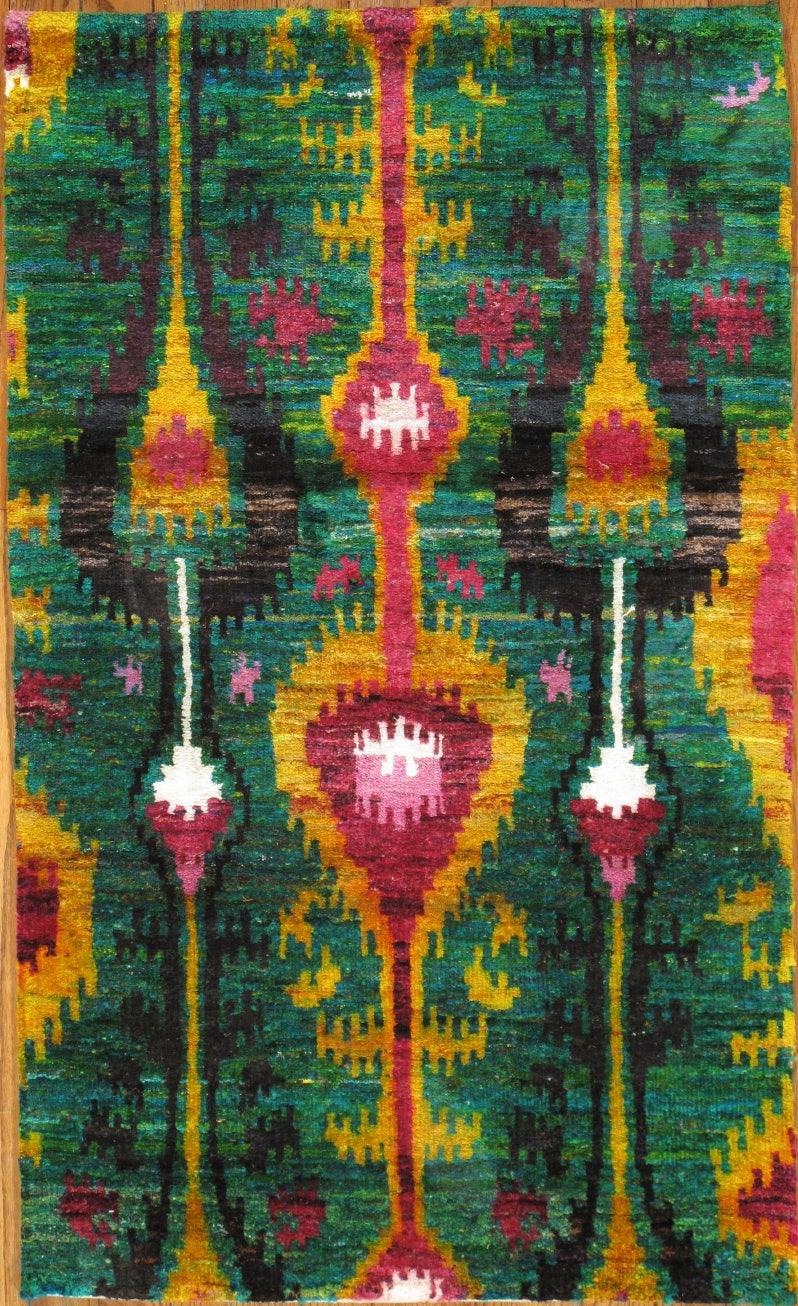 Canvello Modern Hand-Knotted Area Rug- 3'1" X 5'-0