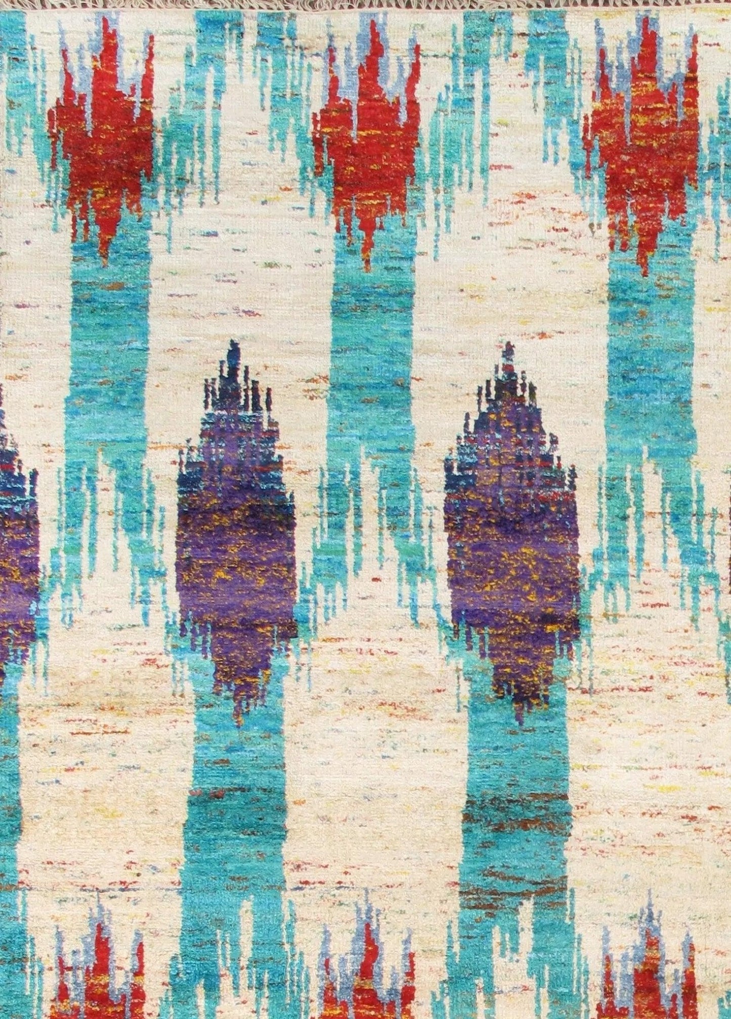 Canvello Modern Sari Silk Hand-Knotted Area Rug- 9' X 12'-2
