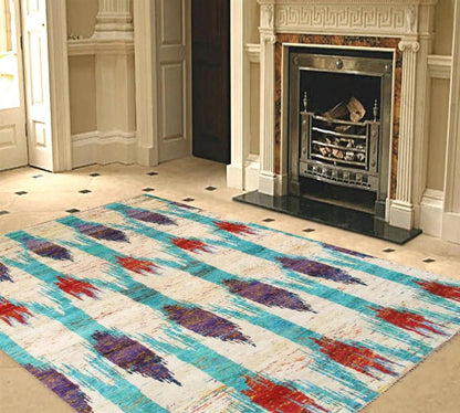 Canvello Modern Sari Silk Hand-Knotted Area Rug- 9' X 12'-1
