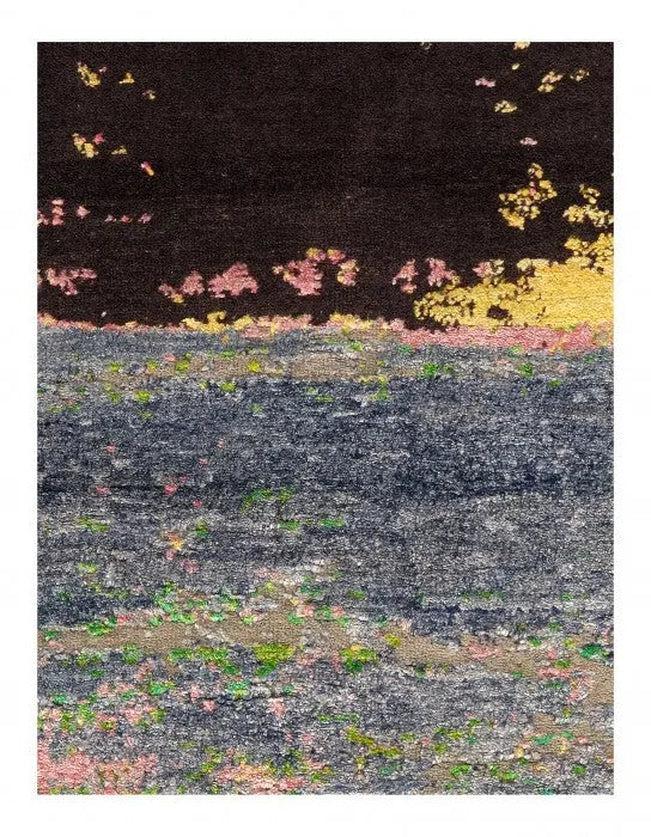 Canvello multi color Fine Hand Knotted Modern rug - 9' X 12'-2