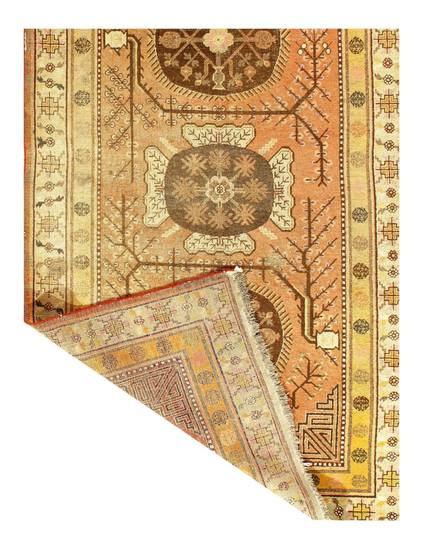 Canvello Rust Antique Khotan 5'6'' X 10'5''-1