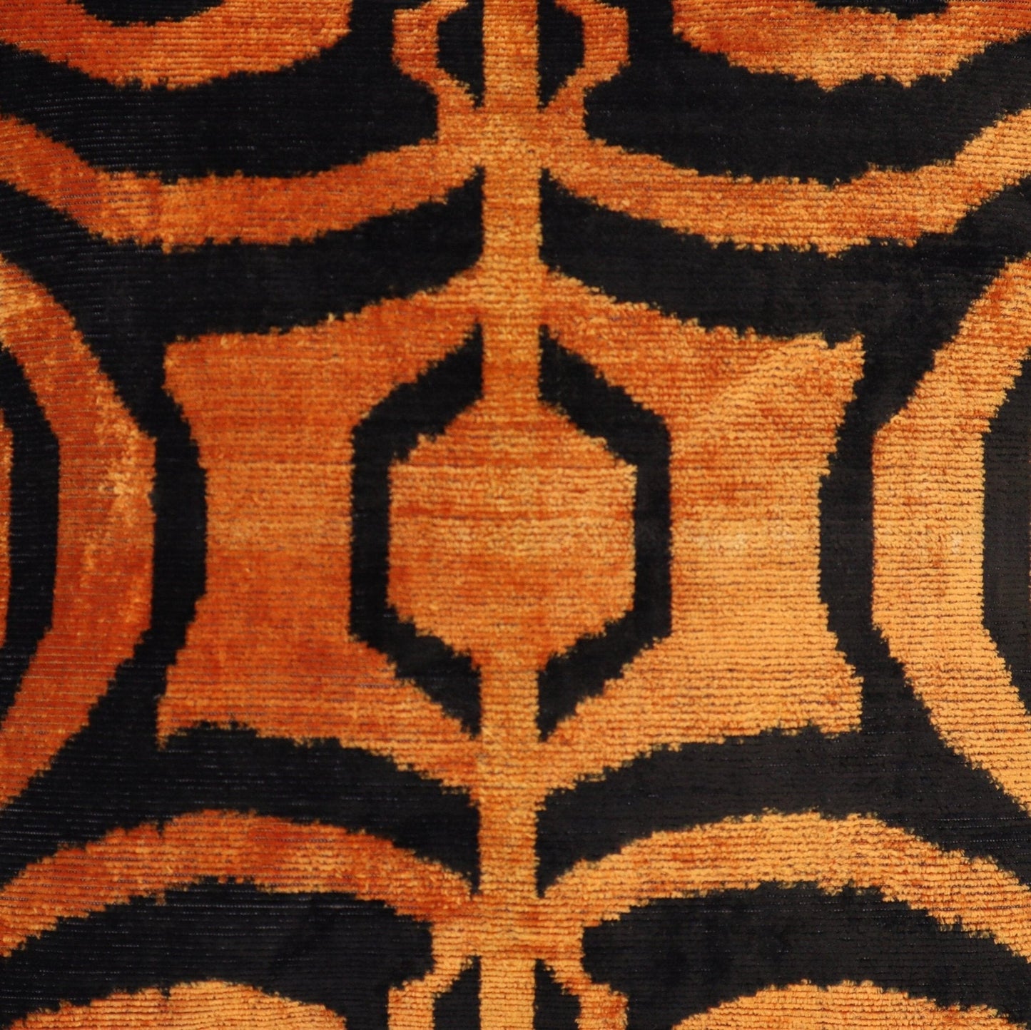 Canvello Tiger Print Burnt Orange Throw Pillows - 16x16 inch-2