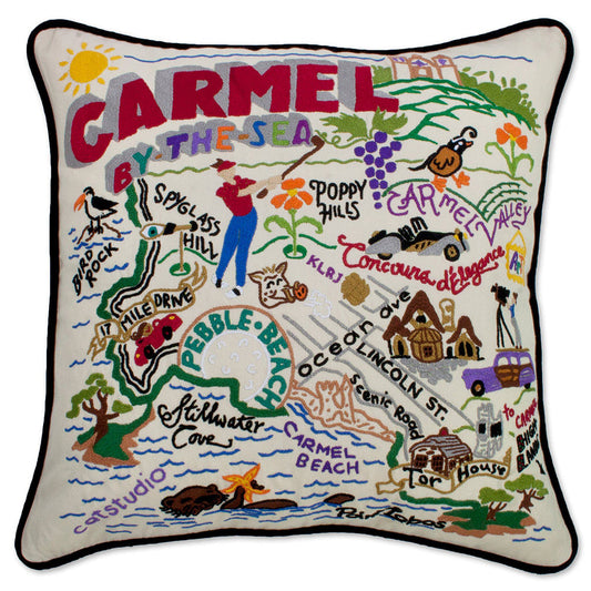 Carmel Hand-Embroidered Pillow-0