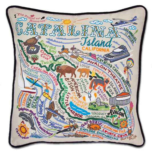 Catalina Hand-Embroidered Pillow-0