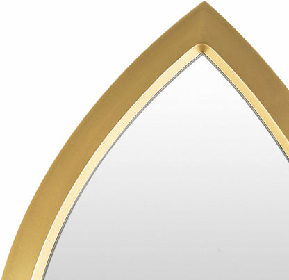 Caticlan Gold Framed Round Mirror-1