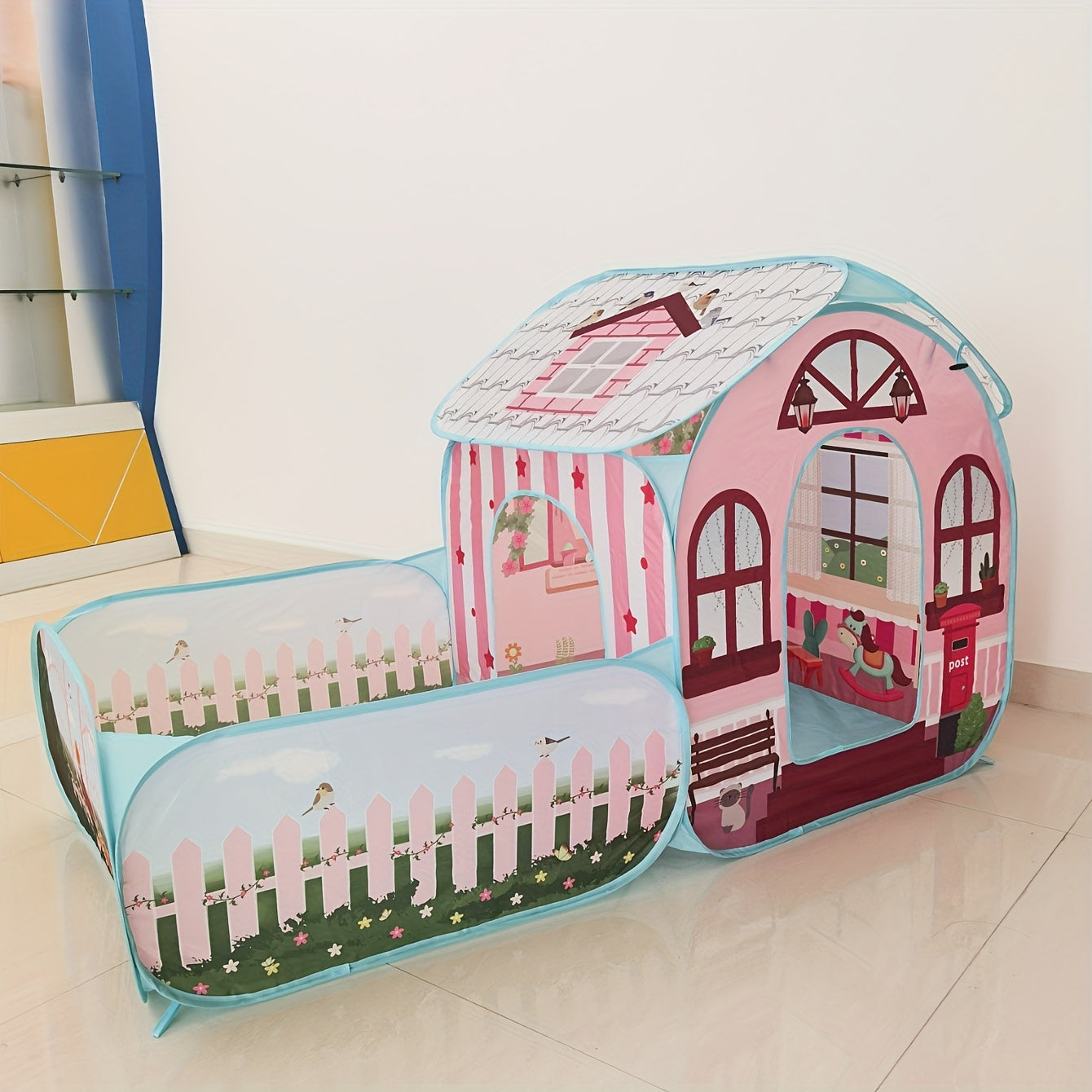 Pop-Up Kids Playhouse Indoor Outdoor Tent-3