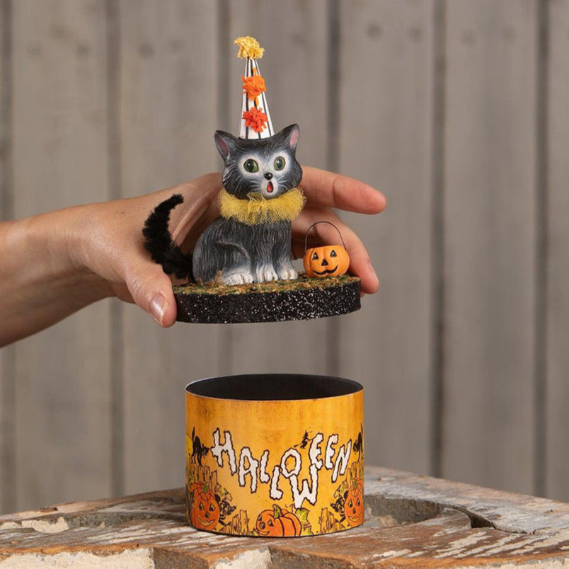 Cecil Cat on Box by Bethany Lowe Designs-1