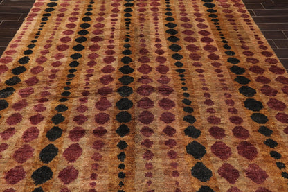 7'11" x 9'11" Hand Knotted 100% Jute Thick Pile Area Rug Modern Tan-4