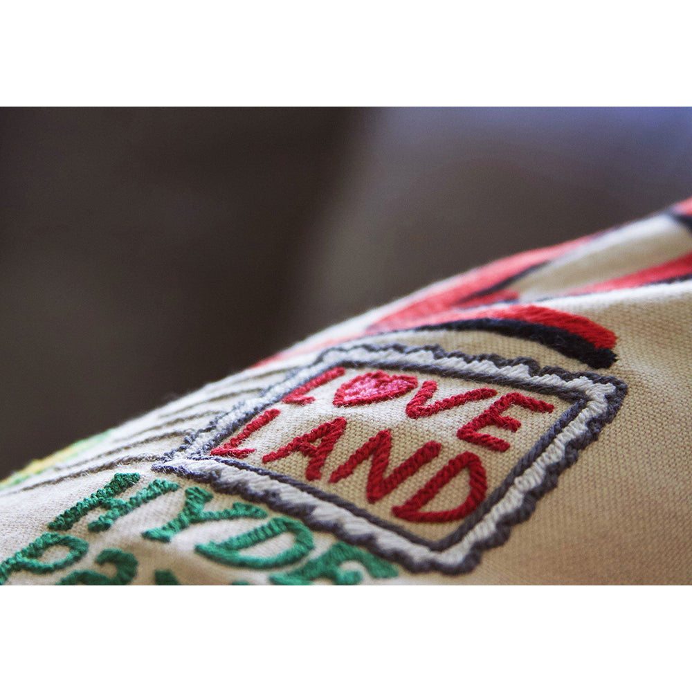 Cincinnati Hand-Embroidered Pillow-3