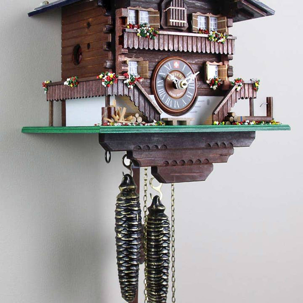 Classic Brienz Chalet in Amber Cuckoo Clock-4