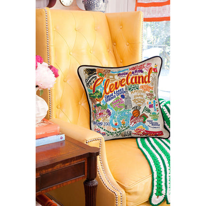 Cleveland Hand-Embroidered Pillow-2