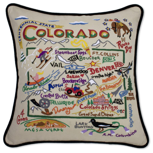 Colorado Hand-Embroidered Pillow-0