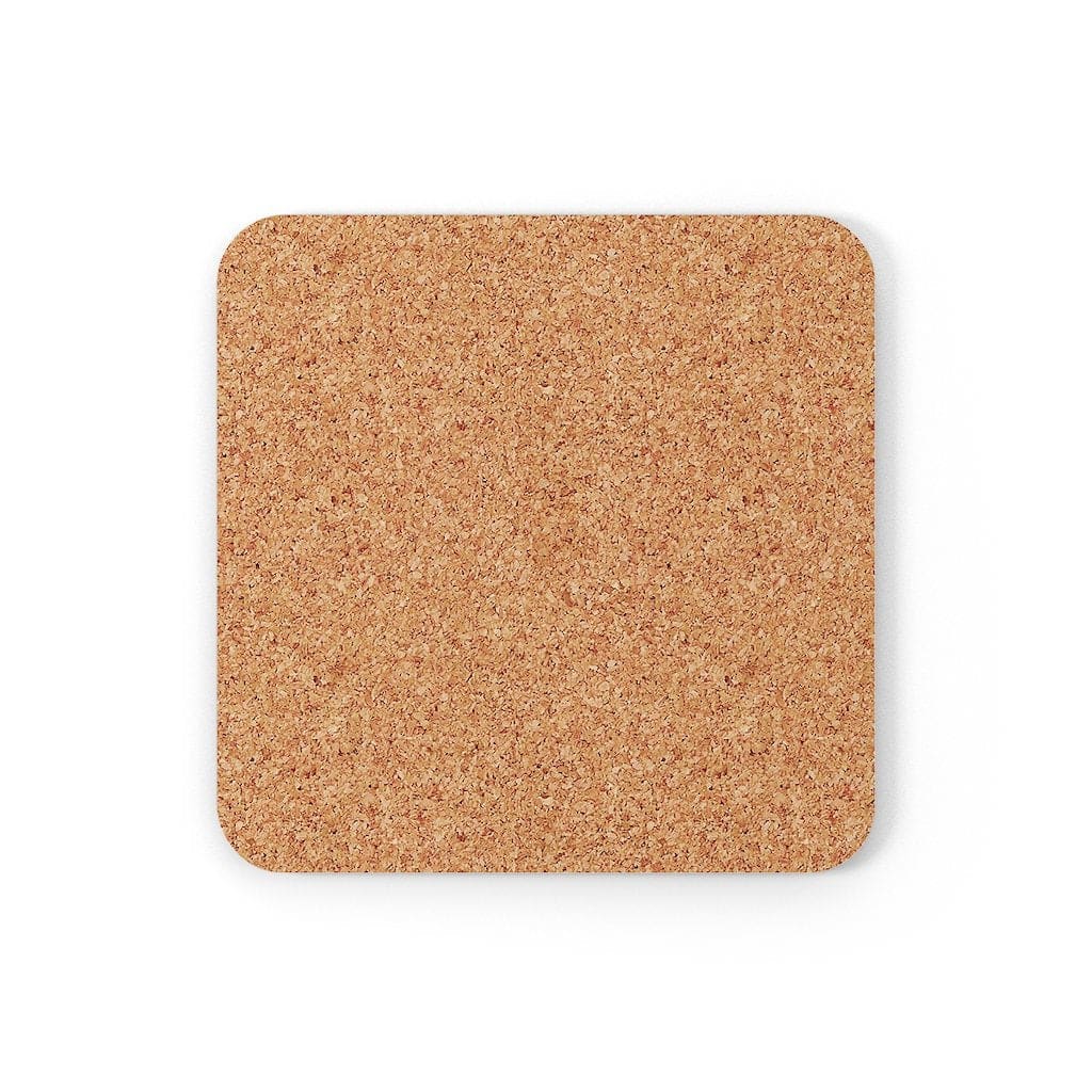 Corkwood Coaster 4 Piece Set - Brown Musical Note Style Coasters-2