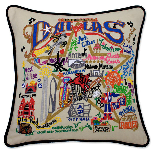 Dallas Hand-Embroidered Pillow-0