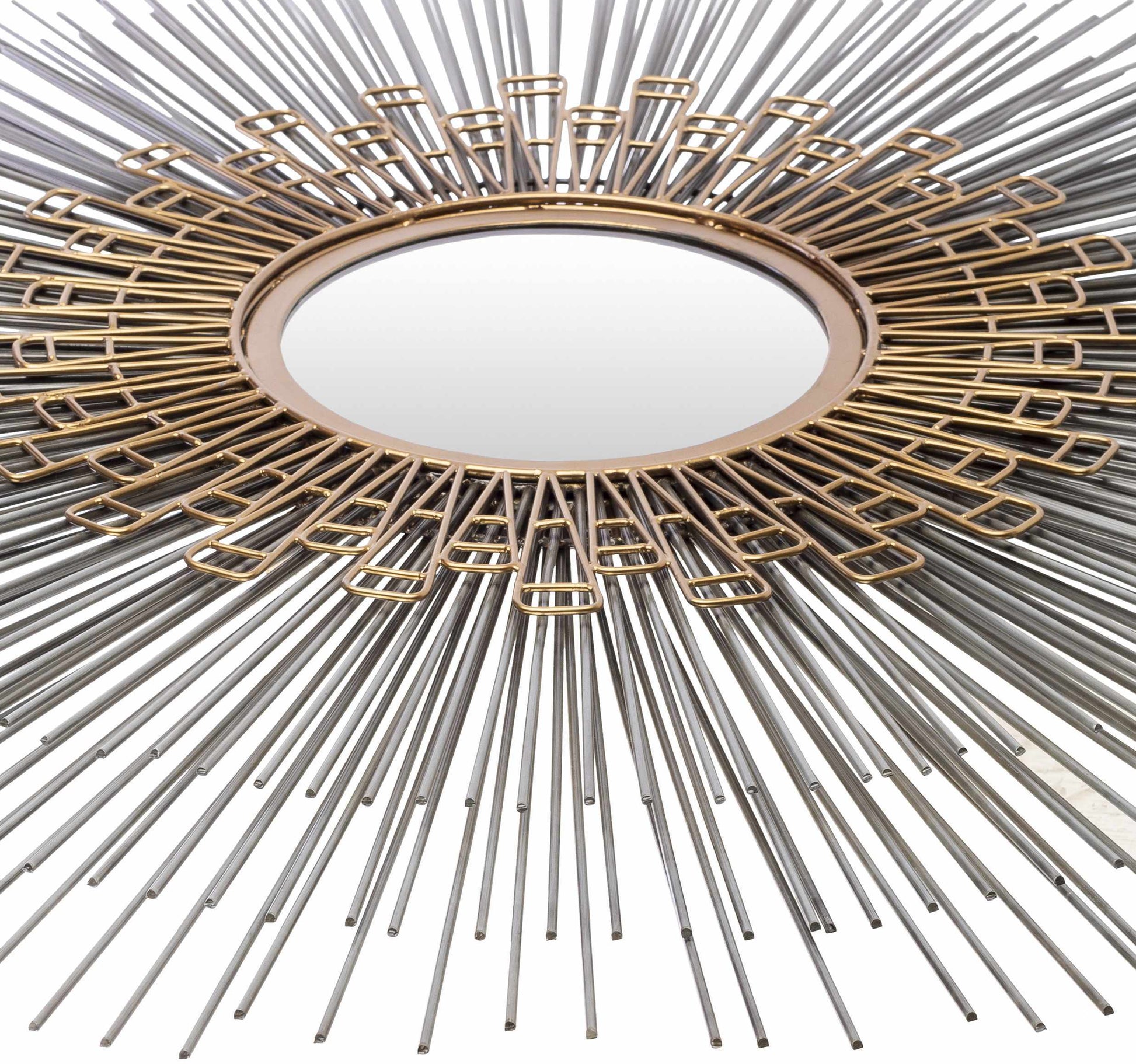 Eran Contemporary Rustic Gold Wall Mirror-2