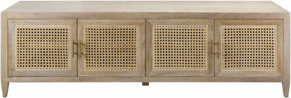Ivangorod Natural Wood Rattan Console Table-0