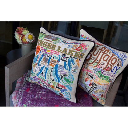 Finger Lakes Hand-Embroidered Pillow-2