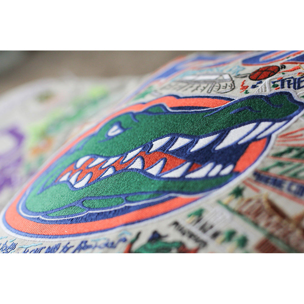 Florida, University of Collegiate Hand-Embroidered Pillow-2