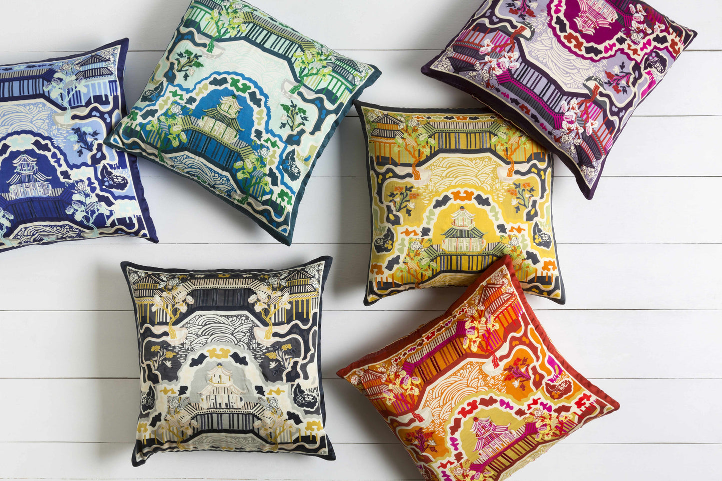 Nerang Green&Blue Pagoda Accent Pillow - Clearance-3