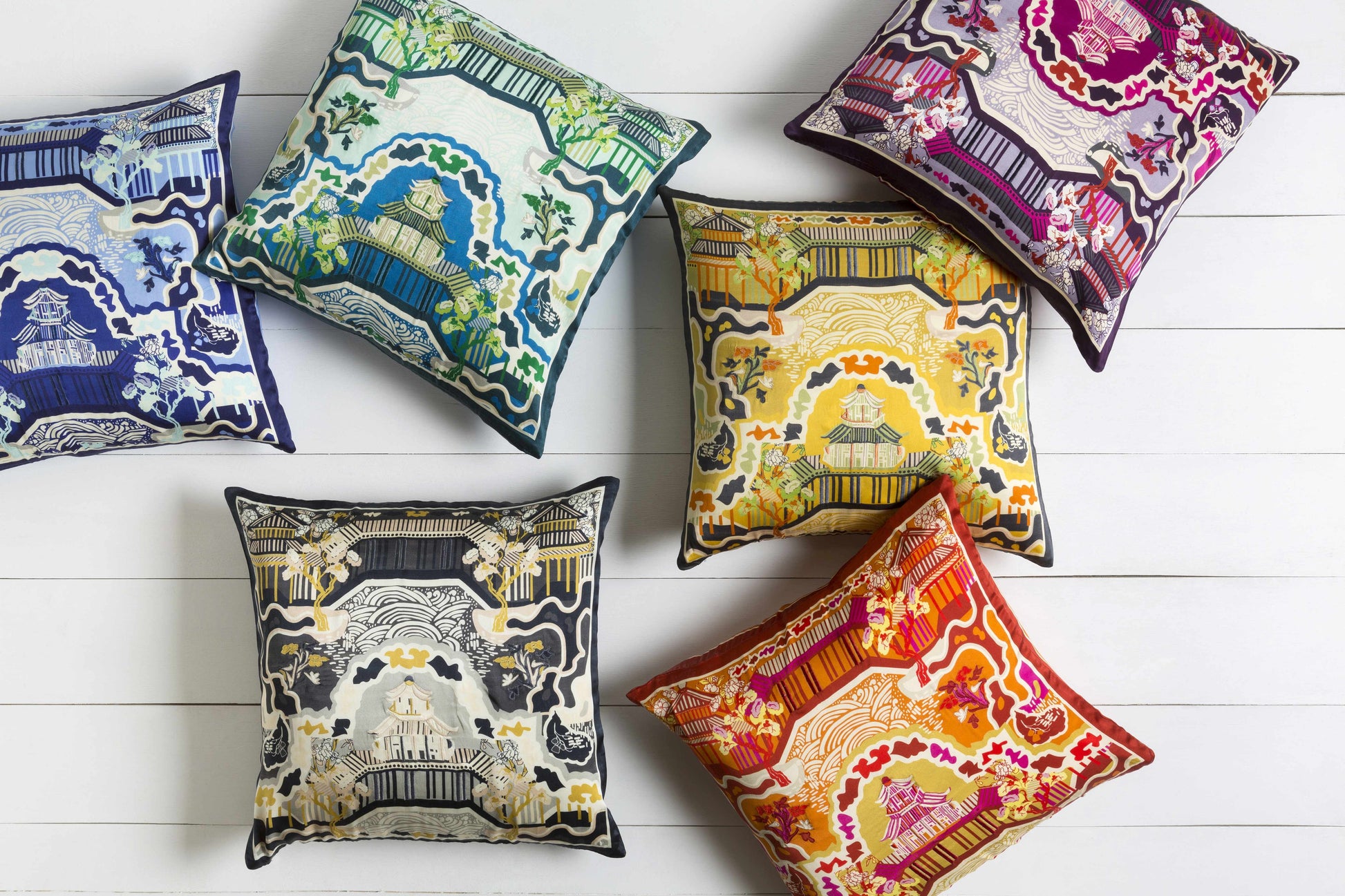 Nerang Green&Blue Pagoda Accent Pillow - Clearance-3