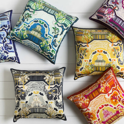Nerang Green&Blue Pagoda Accent Pillow - Clearance-4