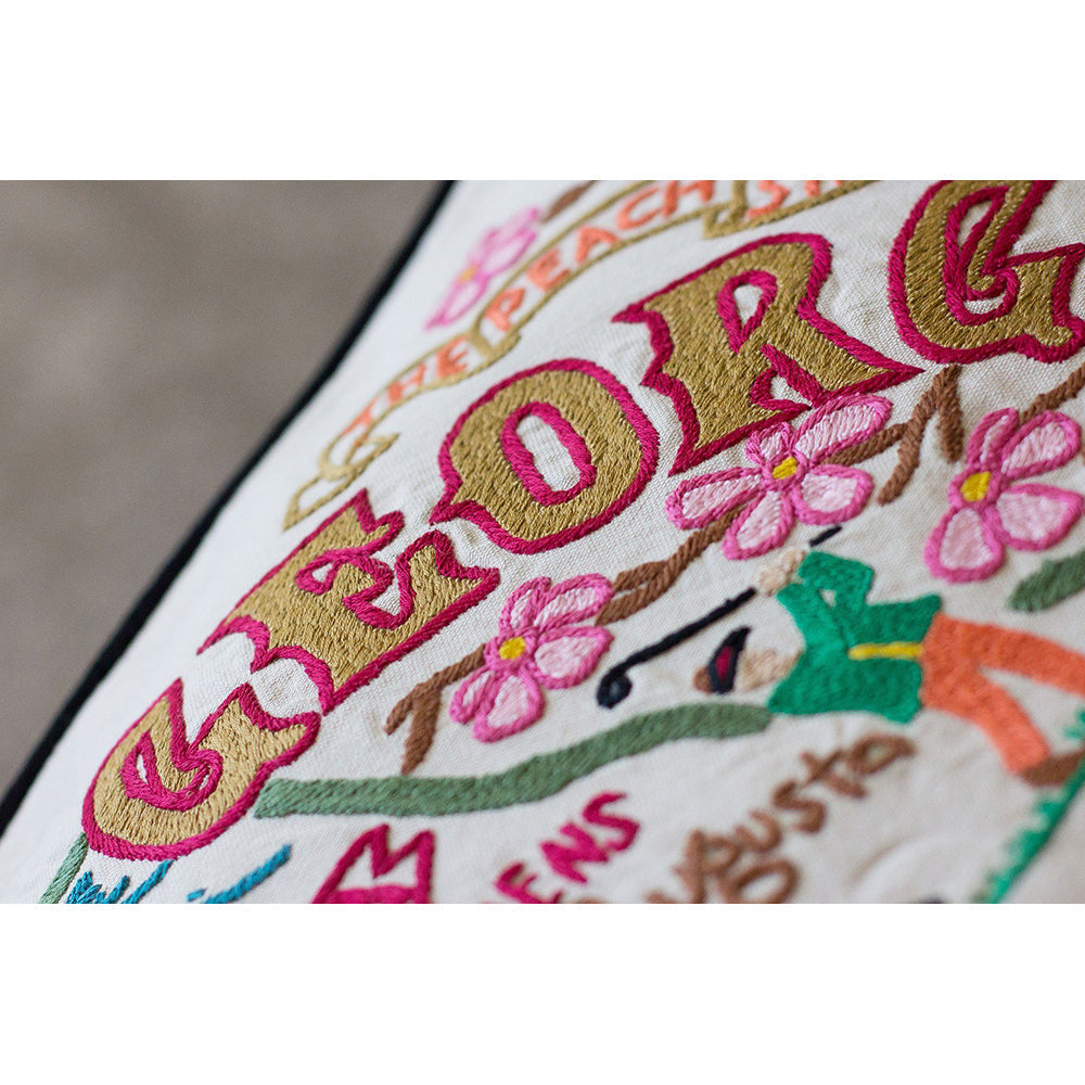 Georgia Hand-Embroidered Pillow-2