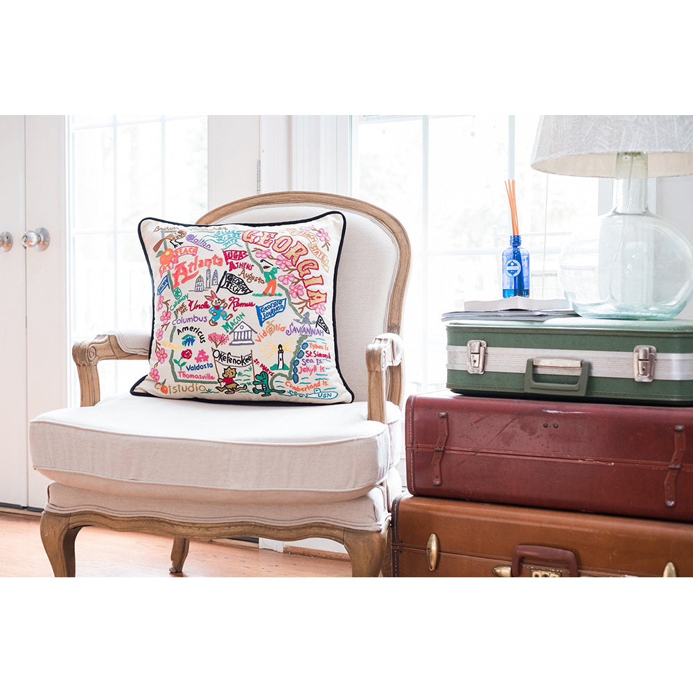 Georgia Hand-Embroidered Pillow-3