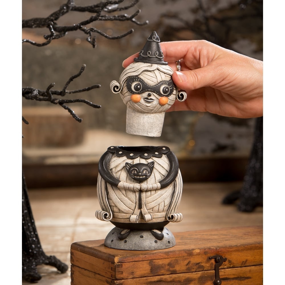Grinning Mumma Mia Spooks Jar by Johanna Parker Bethany Lowe-2