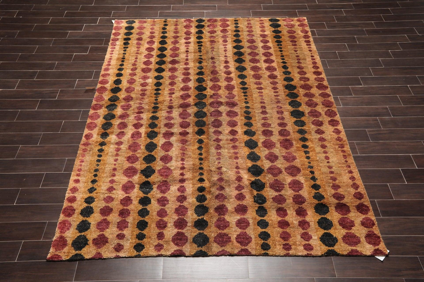 7'11" x 9'11" Hand Knotted 100% Jute Thick Pile Area Rug Modern Tan-1