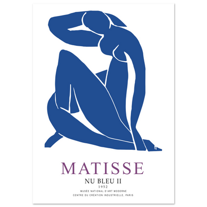 Henri Matisse Nu Bleu II (Blue Nude II) 1952 Artwork Poster-15