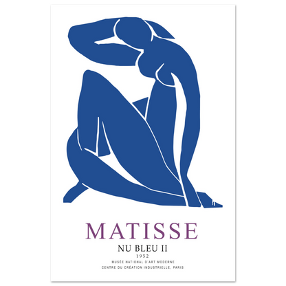 Henri Matisse Nu Bleu II (Blue Nude II) 1952 Artwork Poster-4