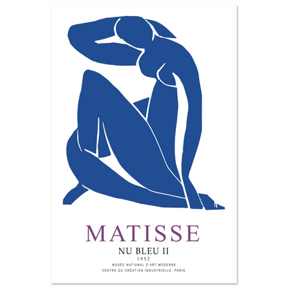 Henri Matisse Nu Bleu II (Blue Nude II) 1952 Artwork Poster-8